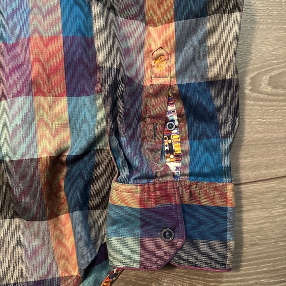 Robert Graham Limited Edition Embroidered Rare Plaid Dress Shirt - Picture 3 of 4